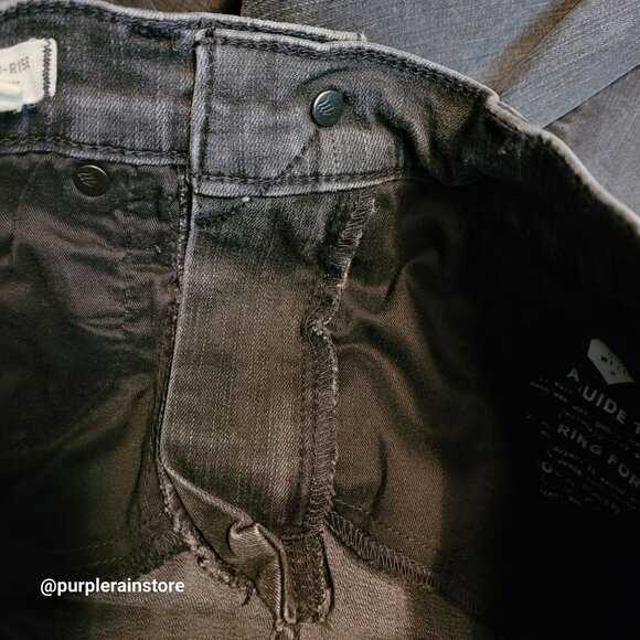 Madewell Jeans 27 Skinny 9" High Rise Black Sea Wash H2230 Tummy Control Stretch - Picture 4 of 13